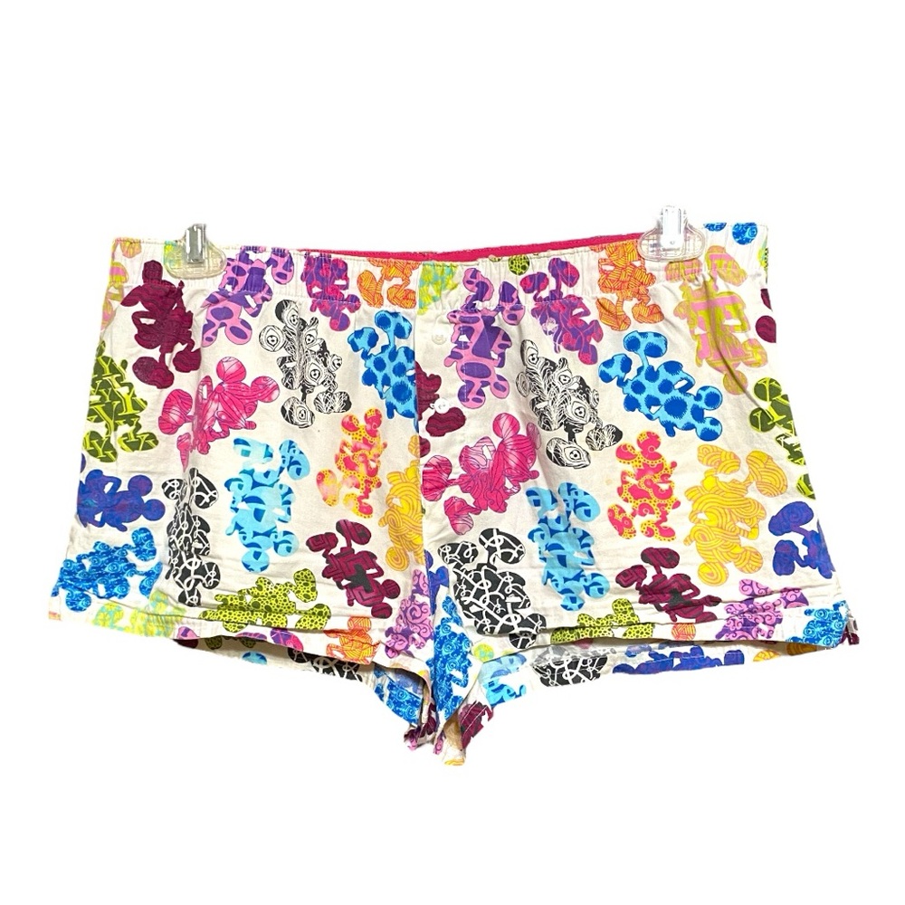 Disney Colorful Patterned Women's Shorts M